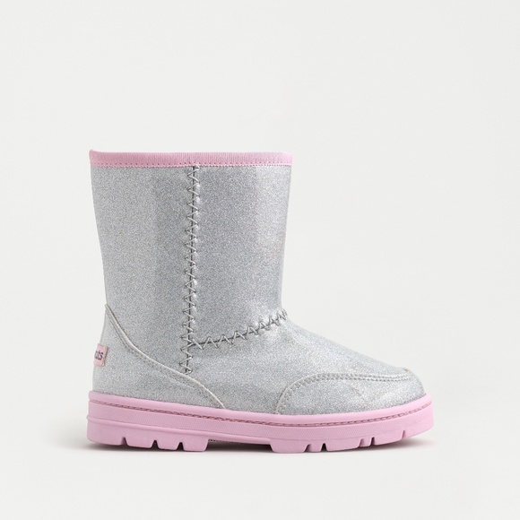 Crewcuts Other - CREWCUTS Girls Glitter Snow Boots Faux Fur Lining